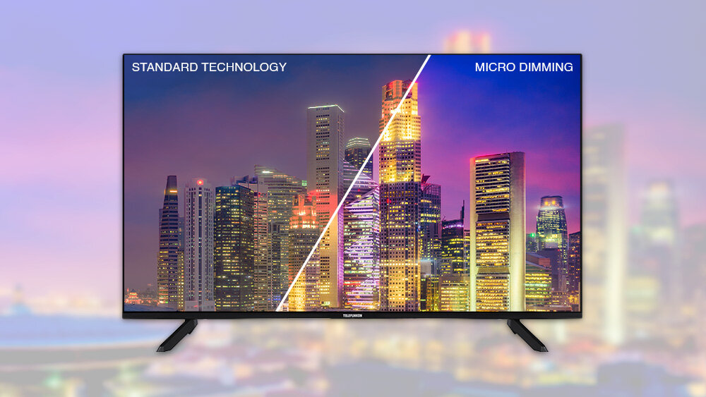 Telewizor TELEFUNKEN TFL-55AEU2000 - Stare obrazy w świeżej wersji, skalowanie Ultra HD, Micro Dimming, obraz ekranu podzielony na dwie części, standardowa technologia i micro Dimming