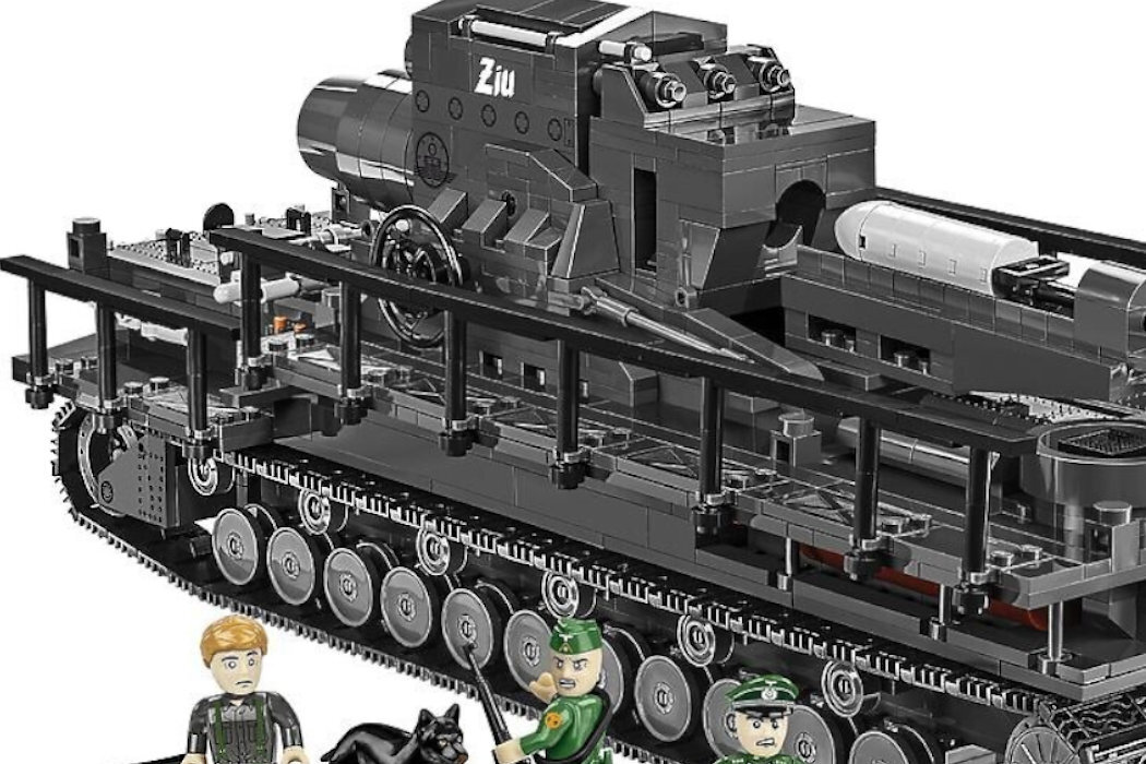 Klocki plastikowe COBI Historical Collection World War II 60 cm Karl Gerät 040 ZIU COBI-2560 gra zabawa realizm historia technologia