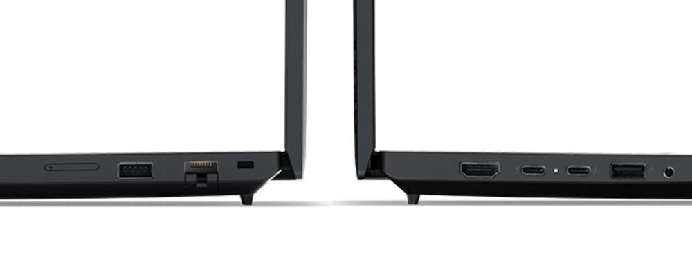 Porty boczne laptopa Lenovo ThinkPad z złączami Thunderbolt, HDMI, USB-A i gniazdem audio - Pełna łączność  