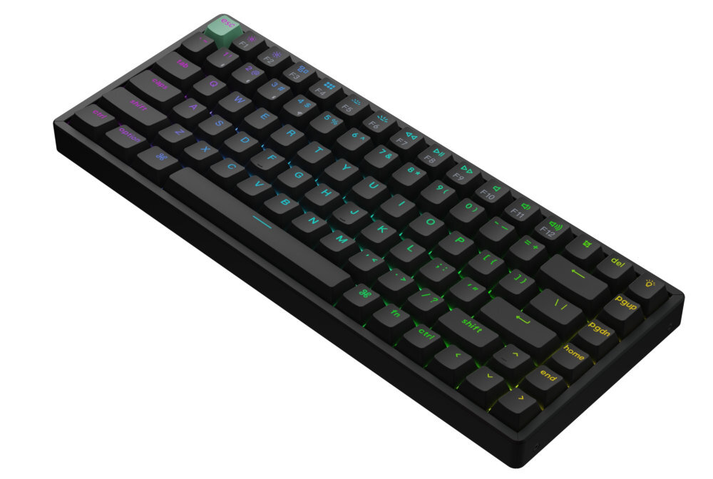 Keychron K2 HE trzy tryby komunikacji 2,4 GHz odbiornik USB-A Bluetooth urządzeniami mobilnymi