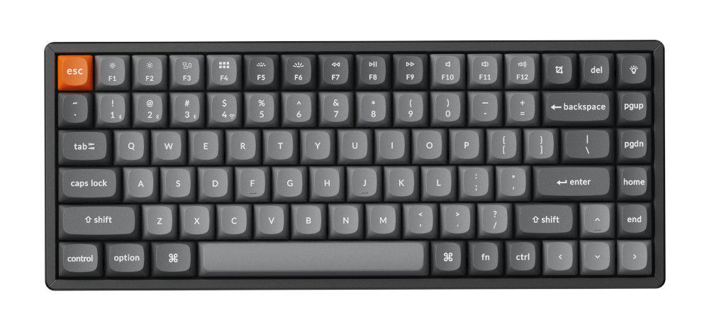 KEYCHRON K2 Max układ 75 84 klawiszami TKL (Tenkeyless) brak bloku numerycznego