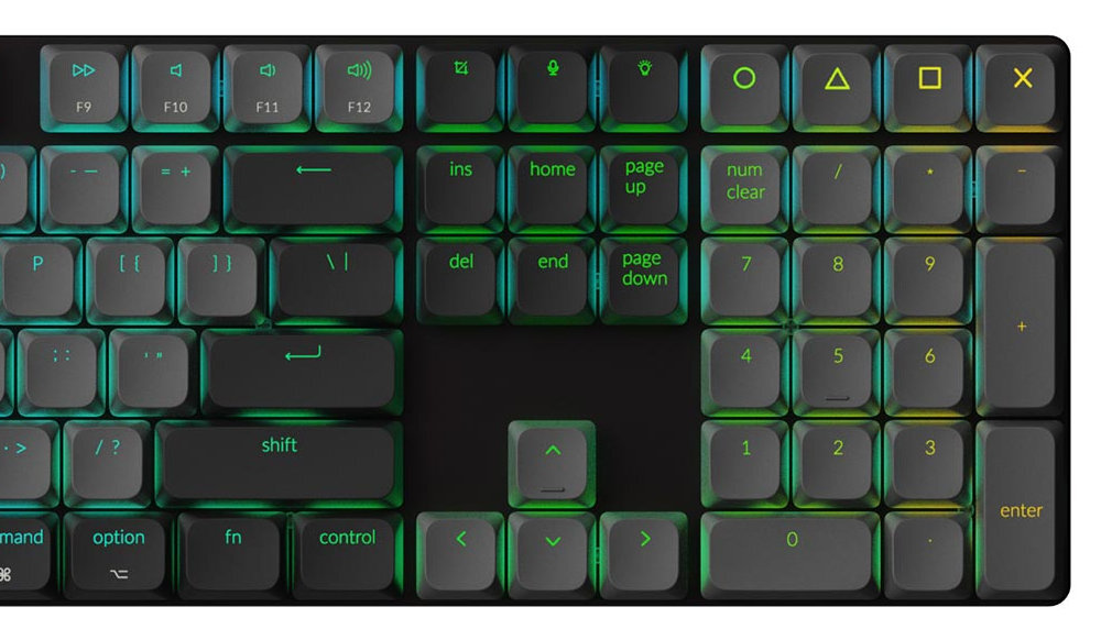 KEYCHRON K5 pełnowymiarowy układ z 108 klawiszami blok numeryczny (numpad) arkuszami kalkulacyjnymi, programowania czy gier