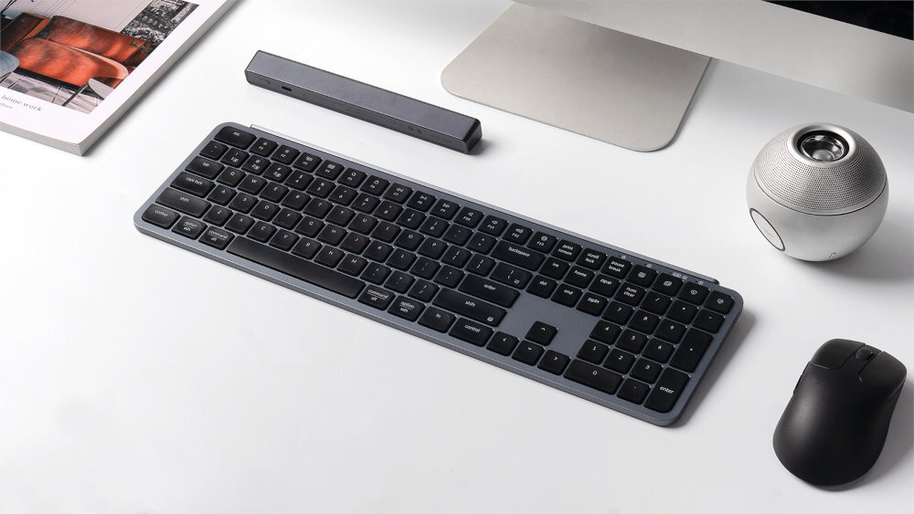 Keychron B6 Pro trzy tryby łączności Mechanizm nożycowy (scissor switch) pełne wsparcie dla ZMK Launcher