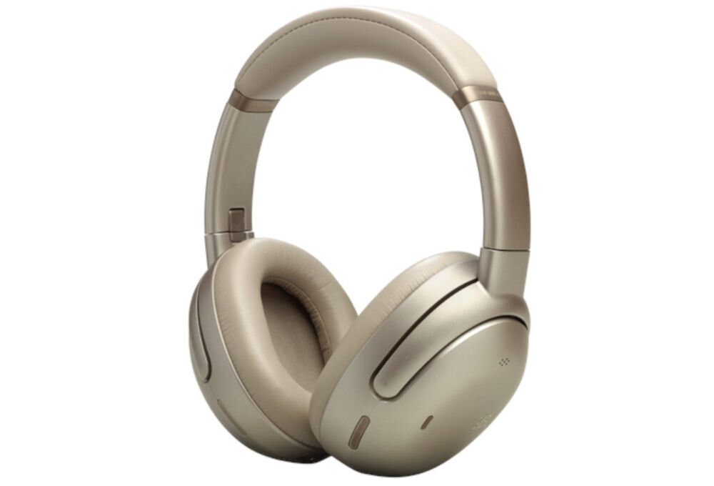 Słuchawki nauszne JBL TOUR ONE M3 - Wygoda, która nie męczy uszu, Miękkie nauszniki, ergonomiczne wymiary, ANC, Lekka konstrukcja, słuchawki na białym tle