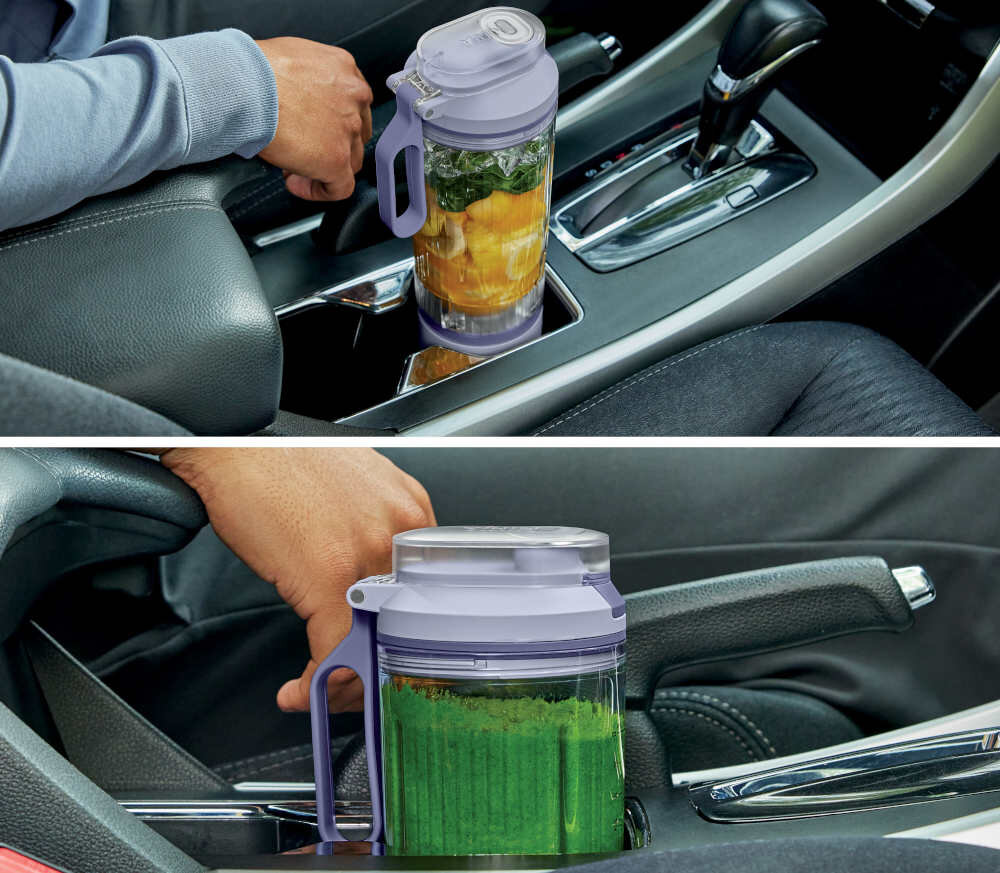 Blender personalny NINJA Blast Max BC251EUSL Lawendowy W podróży i na trasie wymiary dopasowanie możliwości