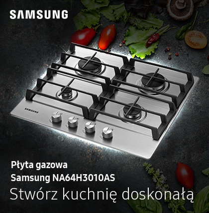 NA64H3010AS Płyta gazowa srebrna 9.6 kW