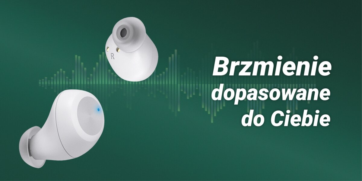 Słuchawki dokanałowe HAMA Spirit Chop II New - Dźwięk dopasowany do Ciebie, wbudowany korektor z trzema trybami, słuchawki na zielonym tle