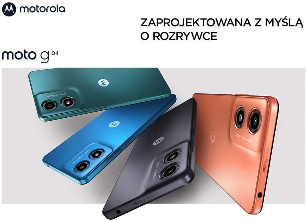 Smartfon MOTOROLA Moto G04 opis