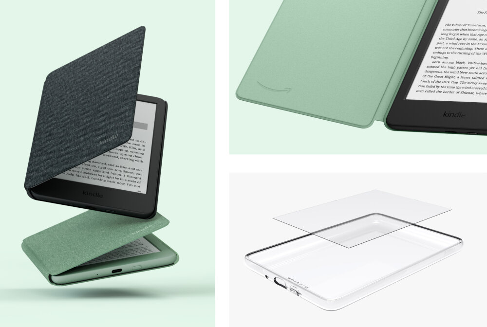 Czytnik e-booków AMAZON Kindle 6 rozmiary wygodna obsluga