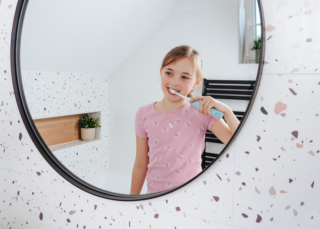 Szczoteczka soniczna CONCEPT Kids Kido Smile ZK6020 Niebieski Długi czas działania wygodne rozwiązanie