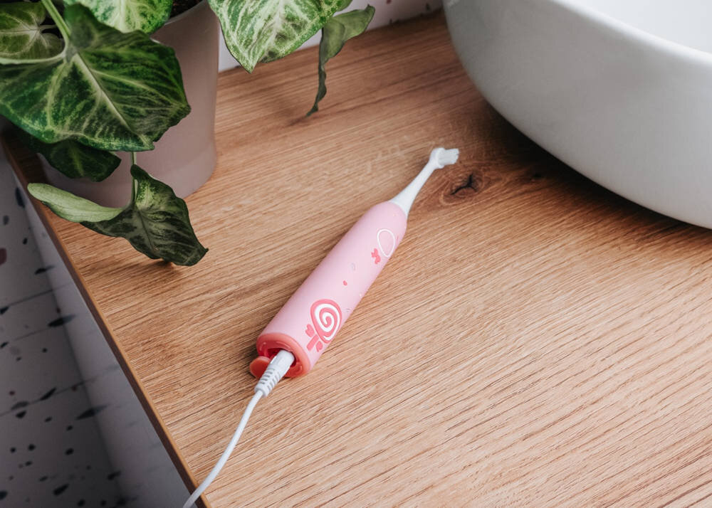 Szczoteczka soniczna CONCEPT Kids Kido Smile ZK6010 Różowy Proste ładowanie uniwersalne rozwiązanie