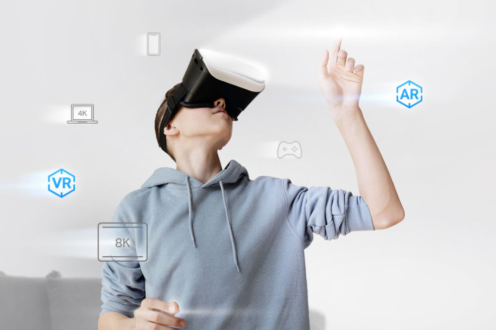 Router TP-LINK Deco XE75 Gigabitowa szybkość połączenia rzeczywistości rozszerzonej (AR) i wirtualnej (VR)