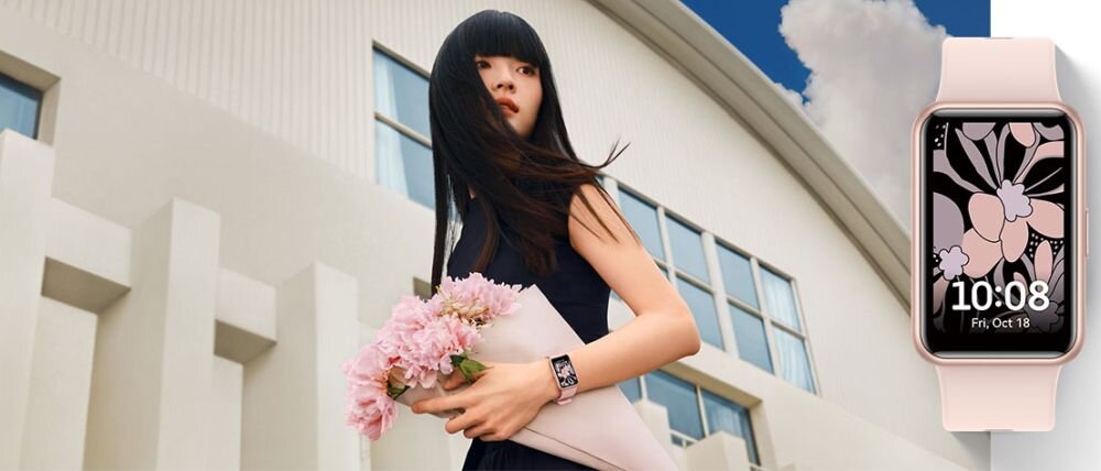 Smartwatch HUAWEI Watch Fit SE   ekran bateria czujniki zdrowie sport pasek ładowanie pojemność rozdzielczość łączność sterowanie krew puls rozmowy smartfon aplikacja 