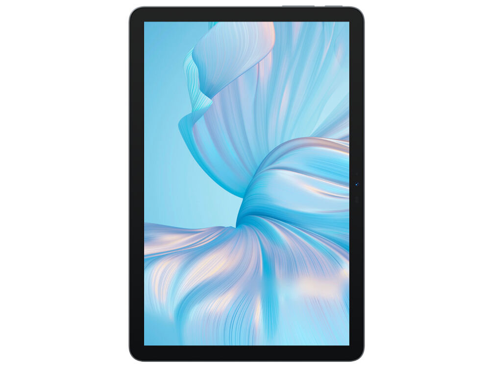 Tablet OSCAL Pad 7 10.1 cali 4/128 GB Wi-Fi LTE Szary prezentacje urządzenia od frontu dwa głośniki moc 2 W wyraźny i czysty dźwięk obsługa formatów multimedialnych MP3 AAC wideo H.265 zdjęcia JPG PNG