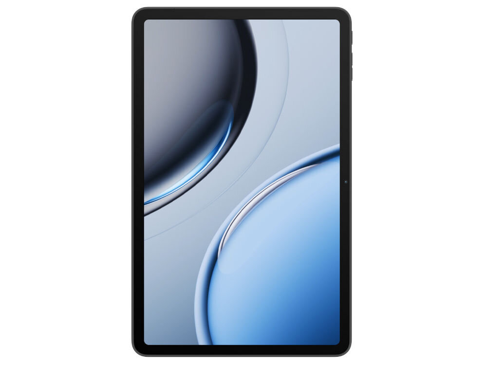 Tablet OSCAL Pad 100 12 cali 8/256 GB LTE Wi-Fi Szary prezentacja urządzenia od frontu na białym tle Android 15 płynne działanie wbudowany moduł GPS obługa GLONASS Beidou Galileo mobilna nawigacja