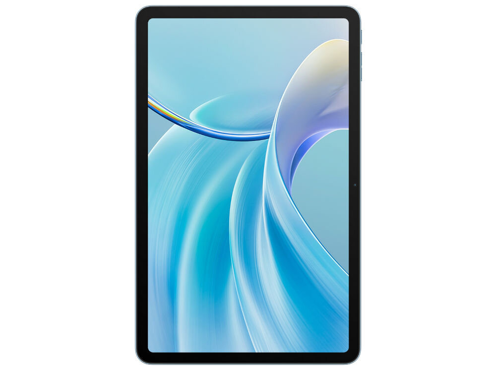 Tablet OSCAL Pad 100 12 cali 12/256 GB LTE Wi-Fi Niebieski prezentacja urządzenia od frontu na białym tle Android 15 płynne działanie wbudowany moduł GPS obługa GLONASS Beidou Galileo mobilna nawigacja