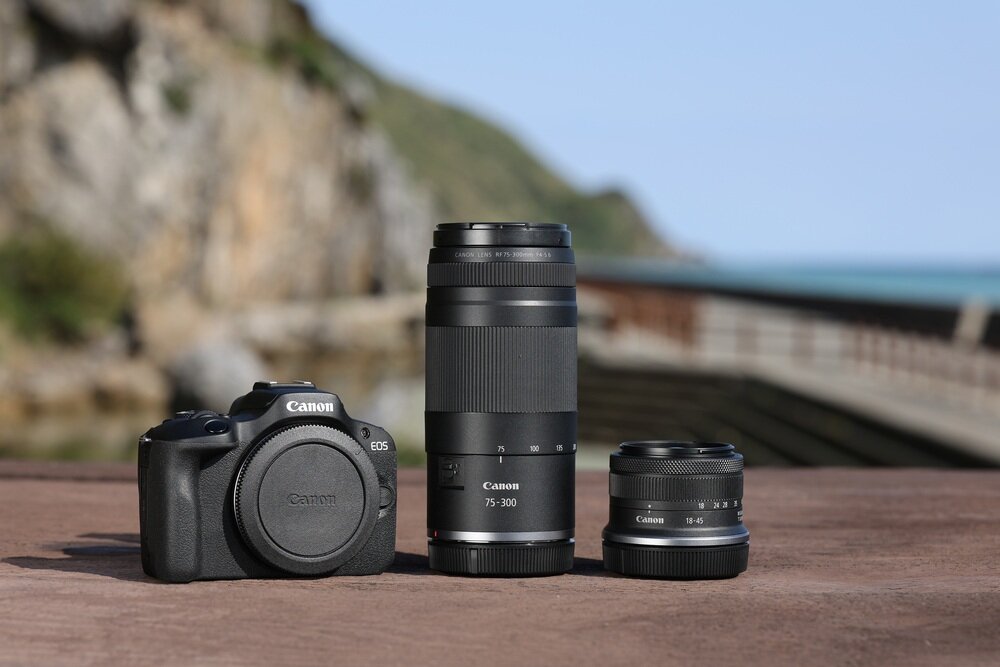 Obiektyw CANON RF 75-300 mm f-4-5.6 różne możliwości ogniskowej