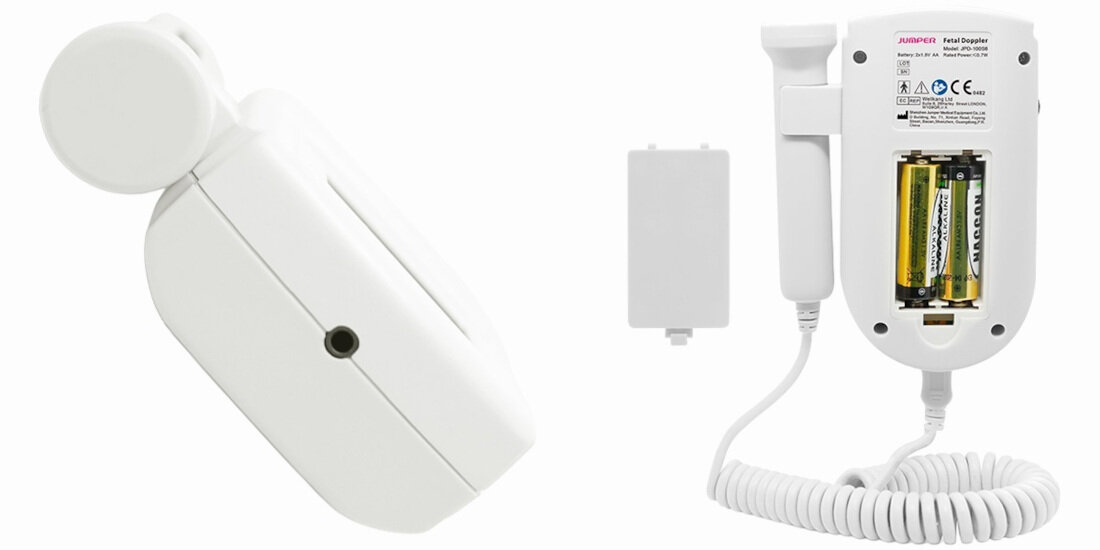 Detektor tętna płodu JUMPER JPD-100S6-2 Oszczędność energii Funkcja automatycznego wyłączenia zasilanie baterie 2 AA