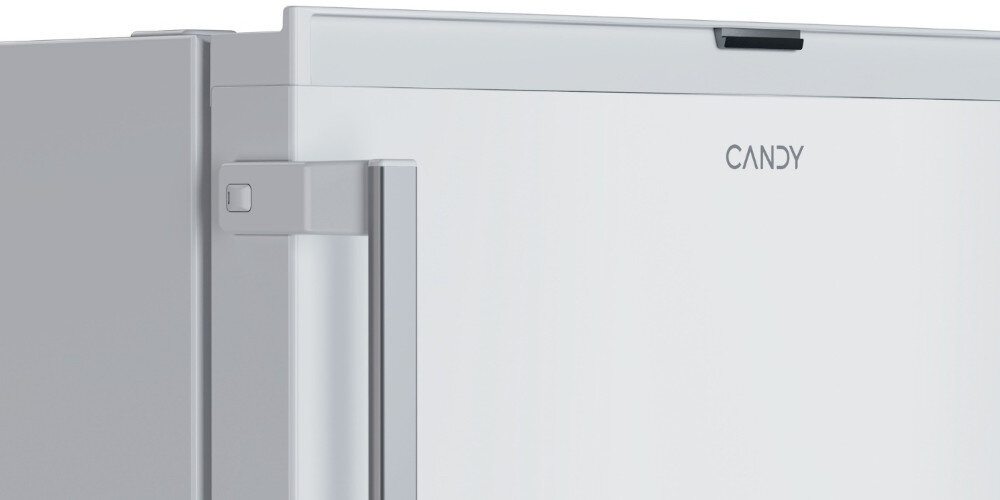 ZAMRAŻARKA CANDY CNUQ2L58EWH wizualizacja zbliżenie uchwyt ikona Wygodny i ergonomiczny Zewnętrzny uchwyt wygląd ergonomia