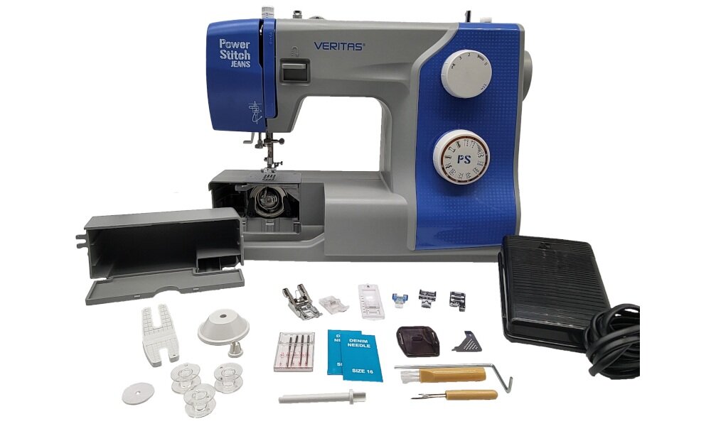 Maszyna do szycia Veritas Power Stitch Jeans mocne wkłucie igły, do wymagających materiałów, precyzyjne działanie