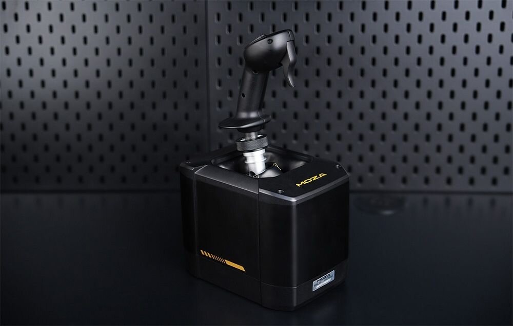 Baza na joystick MOZA Racing AB9 Force Feedback Baza MOZA z zamontowanym czarnym drążkiem sterowniczym silnik bezszczotkowy, cicha praca, ochrona przed kurzem, czułe sterowanie