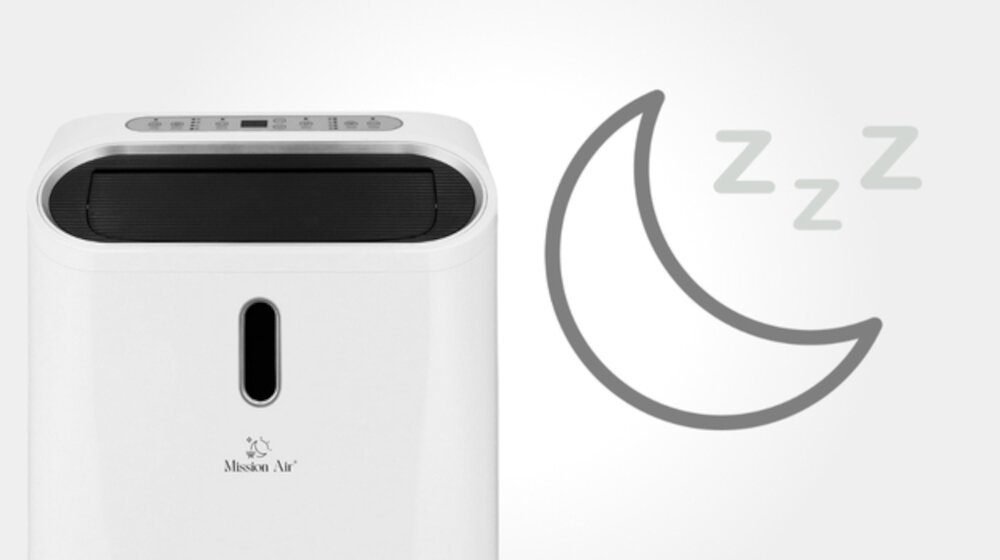 Klimatyzator MISSION AIR Polar Wi-Fi Sleep i timer pozwala zaprogramować pracę w zakresie 1–24 godzin zbliżenie na górę klimatyzatora