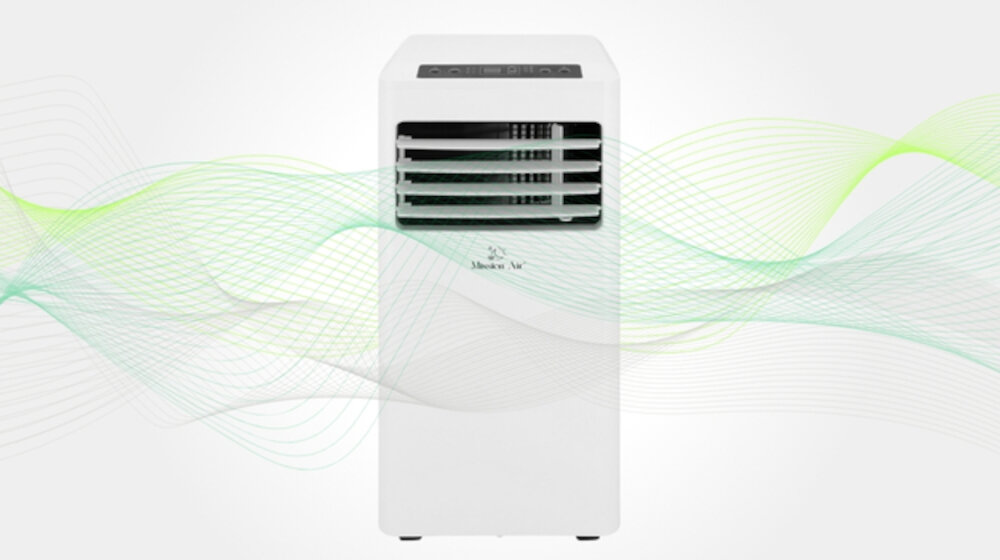 Klimatyzator MISSION AIR Cool Wi-Fi moc powierzchnia Zakres nastaw 16–32°C klasa energetyczna A współczynnik EER 2,6 zdjęcie na wprost