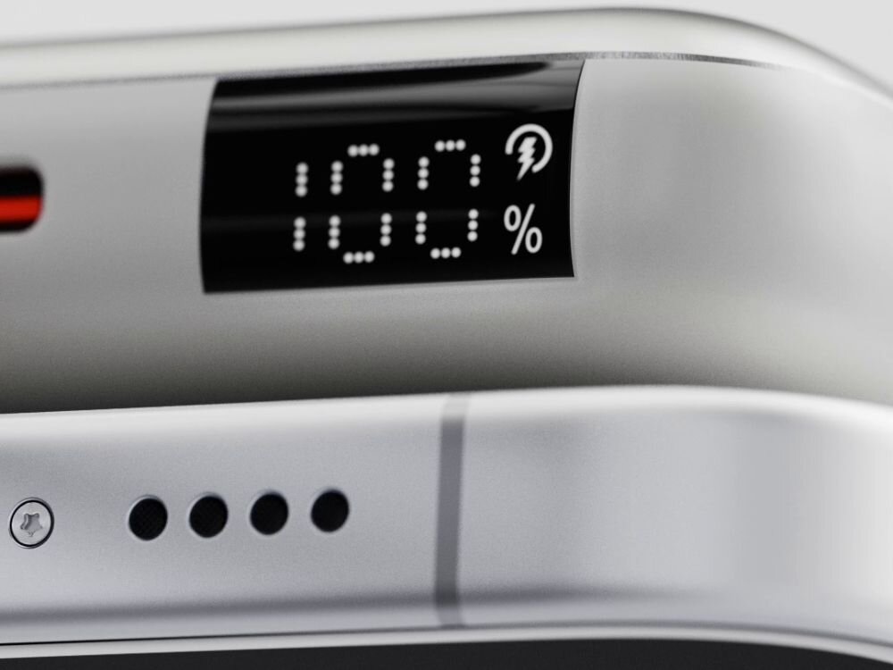 Powerbank ENERGEA Bazic Fusion Mag 10000mAh 20W Szary
                wyświetlacz powerbanka pojemność 10000 mah maksymalna moc 20w smartfony jednoczesne ładowanie trzech sprzętów