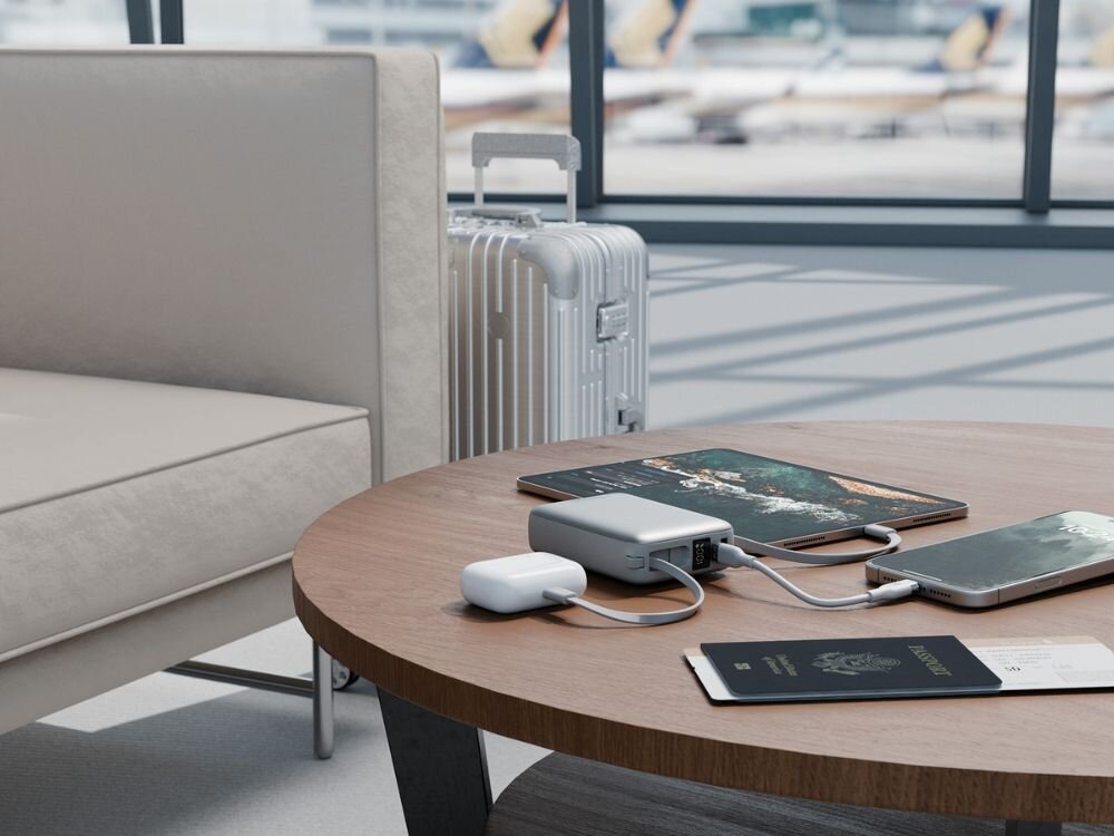 Powerbank ENERGEA Bazic Fusion Mini 20000mAh 20W Szary
                 powerbank ładujący 3 urządzenia jednocześnie pojemność 10000 mAh mobilne użytkowanie smartfony tablety moc do 20w