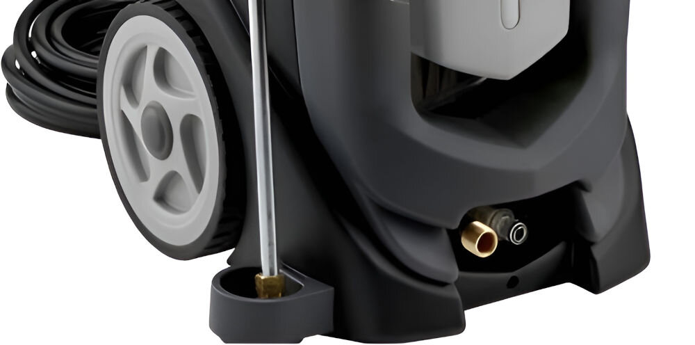 Myjka ciśnieniowa LAVOR Professional Alaska 1409 XP mosiężna głowica pompy trzy ceramiczne tłoki przepływ 540 litrów na goddzinę cisnienie robocze 140 barów skuteczne usuwanie zanieczyszczeń stalowe zaworki ssące i tłoczące system Total Stop automatycznie wyłącza urządzenie bezpieczeństwo oszczędnosć energii