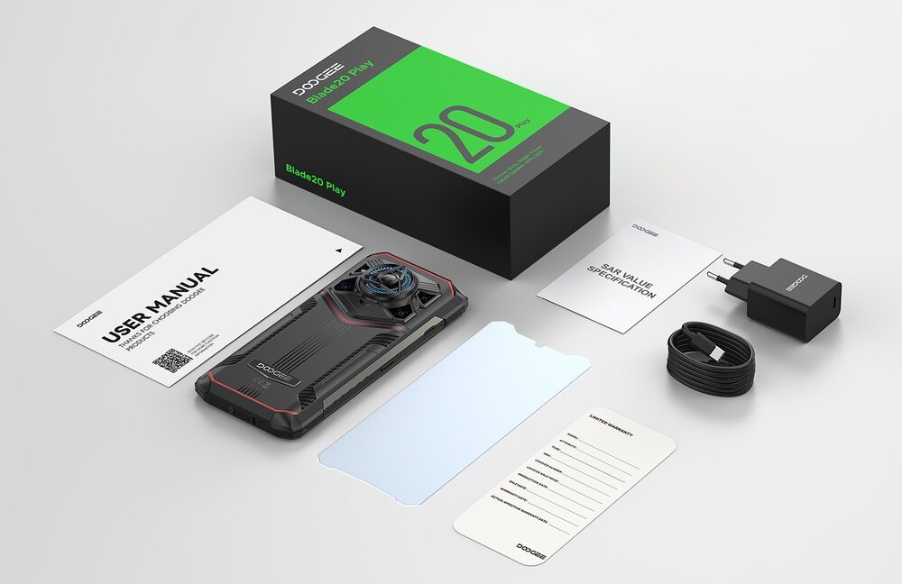 Smartfon DOOGEE Blade 20 Play zestaw