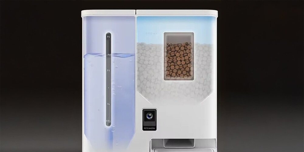 Dozownik karmy automatyczny SPONGE Pet Feeder Dual Smart precyzyjne systemy wagowe, do 10 cykli karmienia, dopasowany do potrzeb zwierzaka, mobilna aplikacja