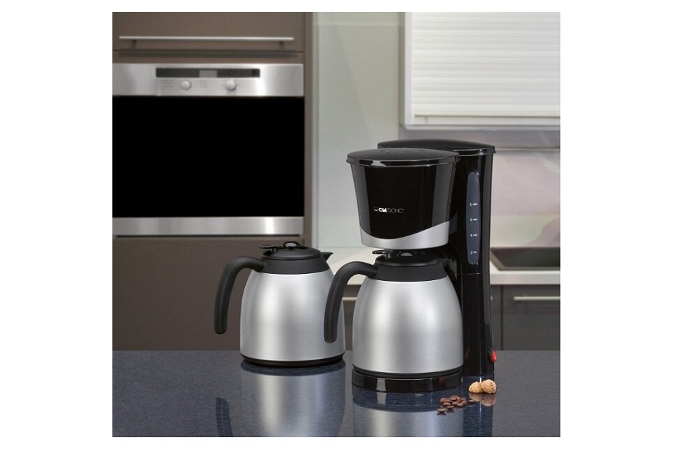 ekspres CLATRONIC KA 3328 Ekspres przelewowy duża porcja kawy w bardzo krótkim czasie filtry papierowe filtry metalowe