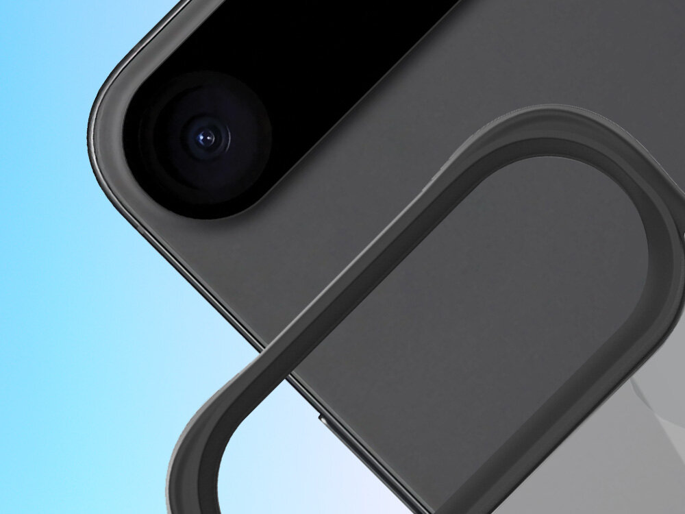 Etui 3MK Satin Armor MagCase do Apple iPhone 17 Air Przezroczysto-czarny z poliwęglanu, wytrzymałe, ochrona podczas upadku