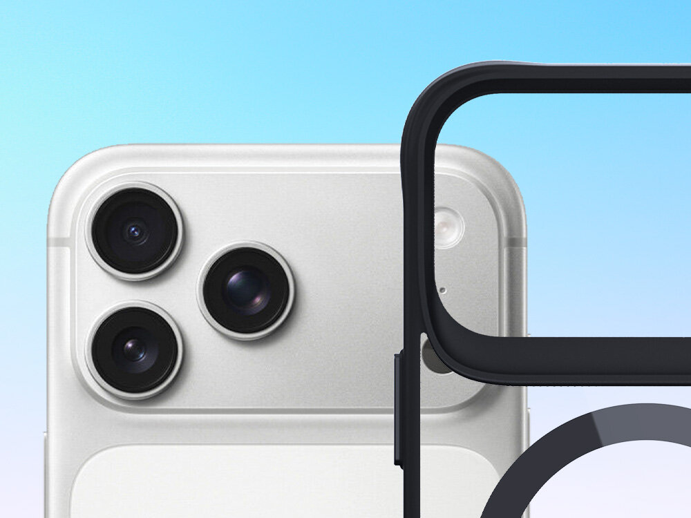 Etui 3MK Satin Armor MagCase do Apple iPhone 17 Pro Max Przezroczysto-czarny z poliwęglanu, wytrzymałe, ochrona podczas upadku