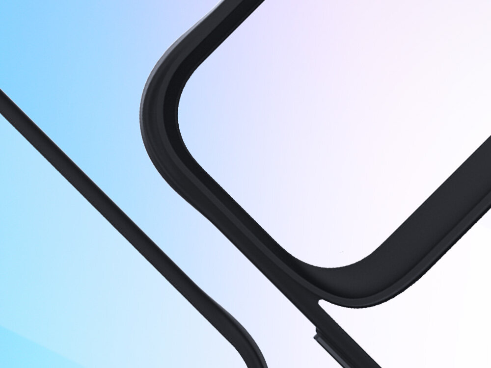 Etui 3MK Satin Armor Case+ do Apple iPhone 17 Pro Max Przezroczysto-czarny ochrona obiektywu, podwyższone krawędzie, ochrona soczewek, uniknięcie rys