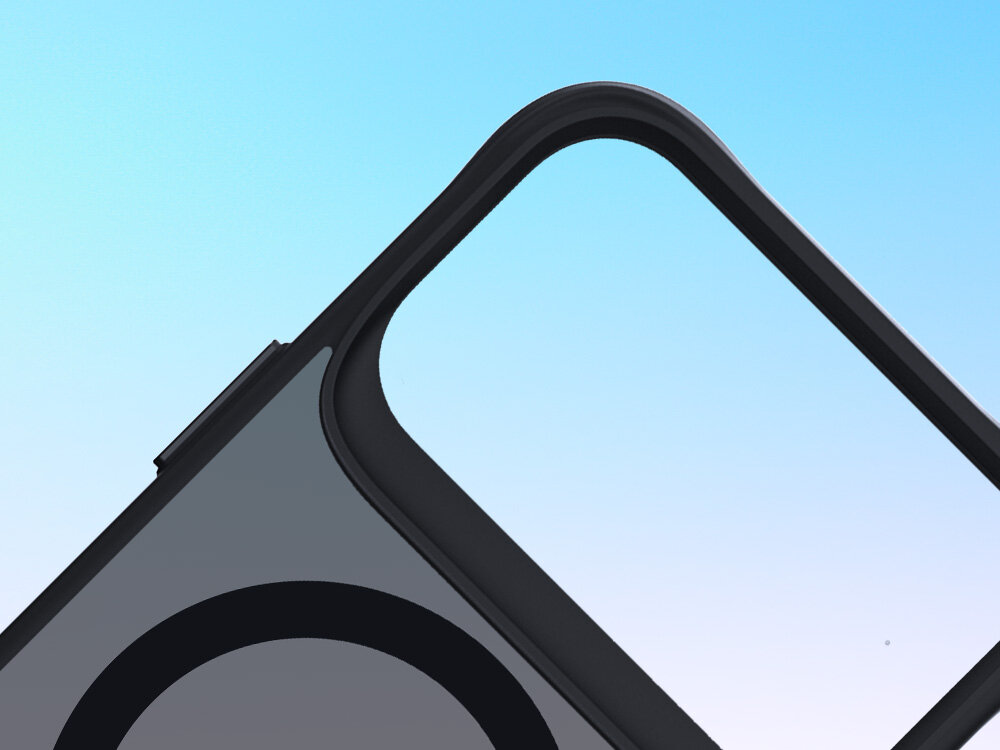 Etui 3MK Smoke MagCase do Apple iPhone 17 Pro Czarny transparentny półtransparentne etui, ochrona telefonu, elegancki design