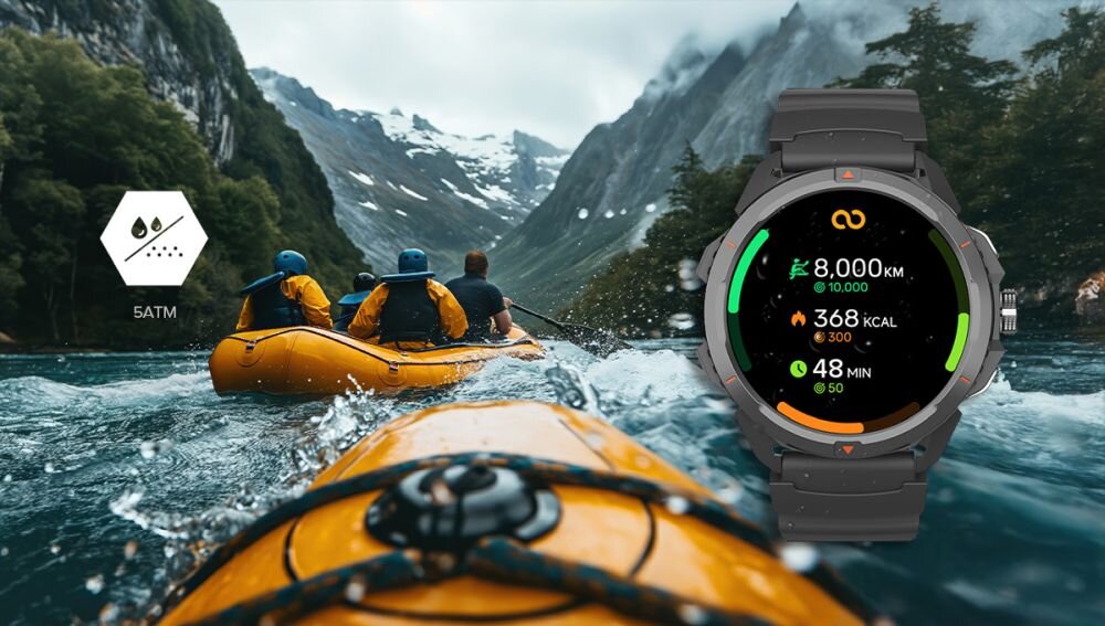 Smartwatch HAMMER Watch 2 funkcja blokady wodoodpornosc system woda wibracje 