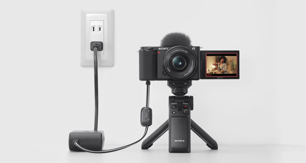 Aparat SONY ZV-E10LBD Czarny zasilanie