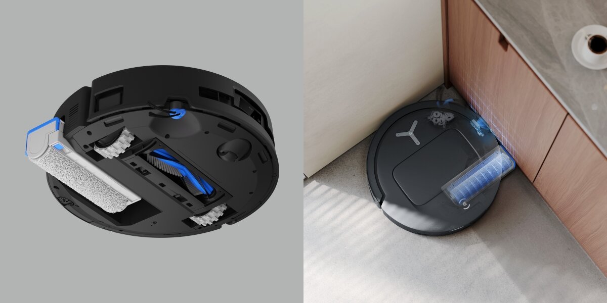 Robot sprzątający ECOVACS Deebot T80 Omini Czarny Dokładne czyszczenie krawędzi
