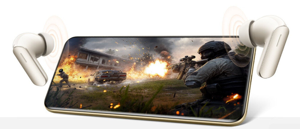 Słuchawki dokanałowe REALME Buds Air 7 - Dobre do gier i filmów, smartfon z włączoną grą, słuchawki dokanałowe