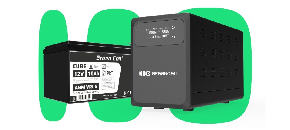GREENCELL PowerCore stabilizację napięcia 10 ms akumulatory AGM marki Greencell do 5 lat - zailacz i akumulator