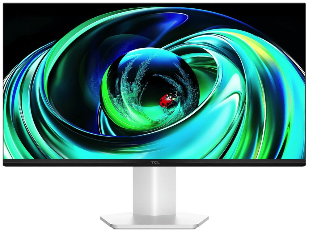 Monitor TCL 24G54 24 cali 1920x1080px 100Hz prezentacja monitora na białym tle od przodu odwzorowanie do 92% przestrzeni barw DCI-P3 nasycone i różnorodne kolory głębia obrazu