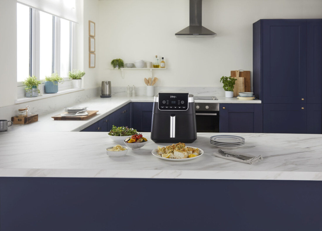 Frytkownica beztłuszczowa NINJA AF180EU Air Fryer Podgrzewanie odwadnianie dodatki aromaty przekąski składniki