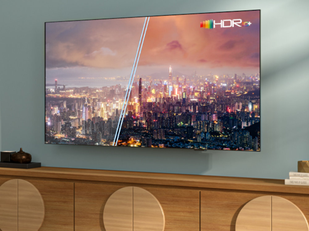 PHILIPS 55PUS7000 Technologia Ultra HD precyzyjnym odwzorowaniem pikseli technologii HDR10+ Ciemne kadry jasne ujęcia - porównanie z hdr i bez