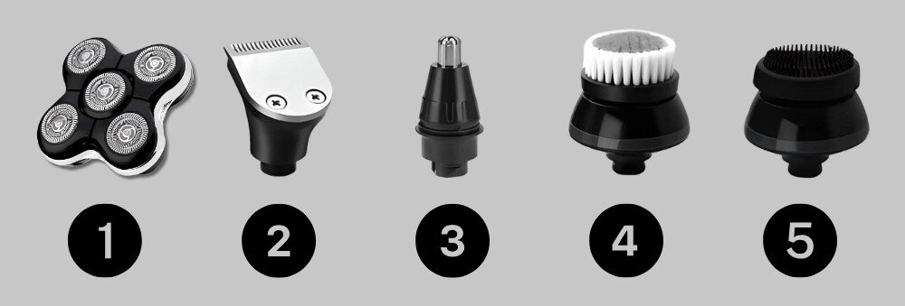 Golarka ALPHA TR9-Pro Na mokro i sucho pięć ruchomych ostrzy, gładkie golenie, dopasowanie do kształtu twarzy, golenie podrażnień, bez szarpania