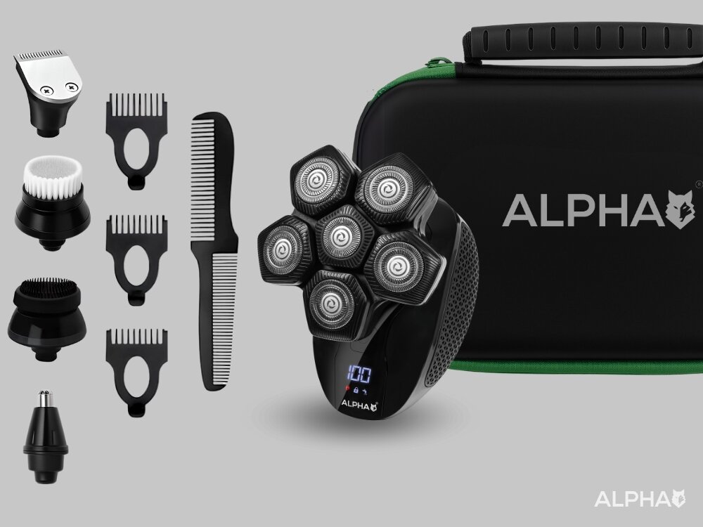 Golarka ALPHA TR8-Pro Na mokro i sucho proste i wygodne użytkowanie, na mokro i na sucho, dopasowana pielęgnacja, komfort i swoboda