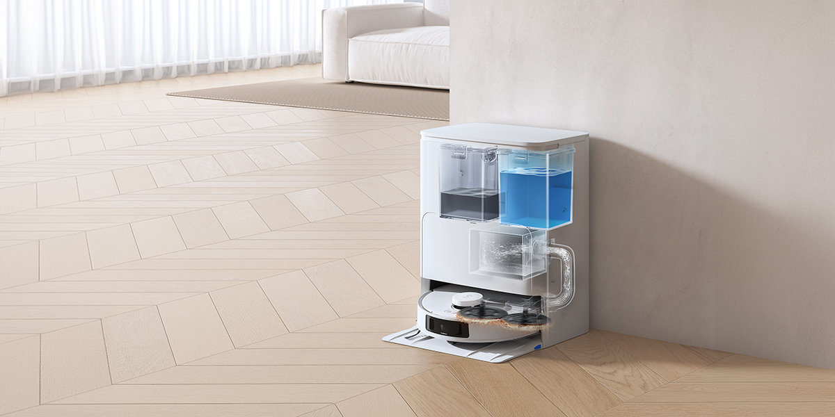 Robot sprzątający ECOVACS DEEBOT T30S System OZMO TURBO 2.0 55 ml zaschnięte plamy 11000 Pa podłóg dywanów