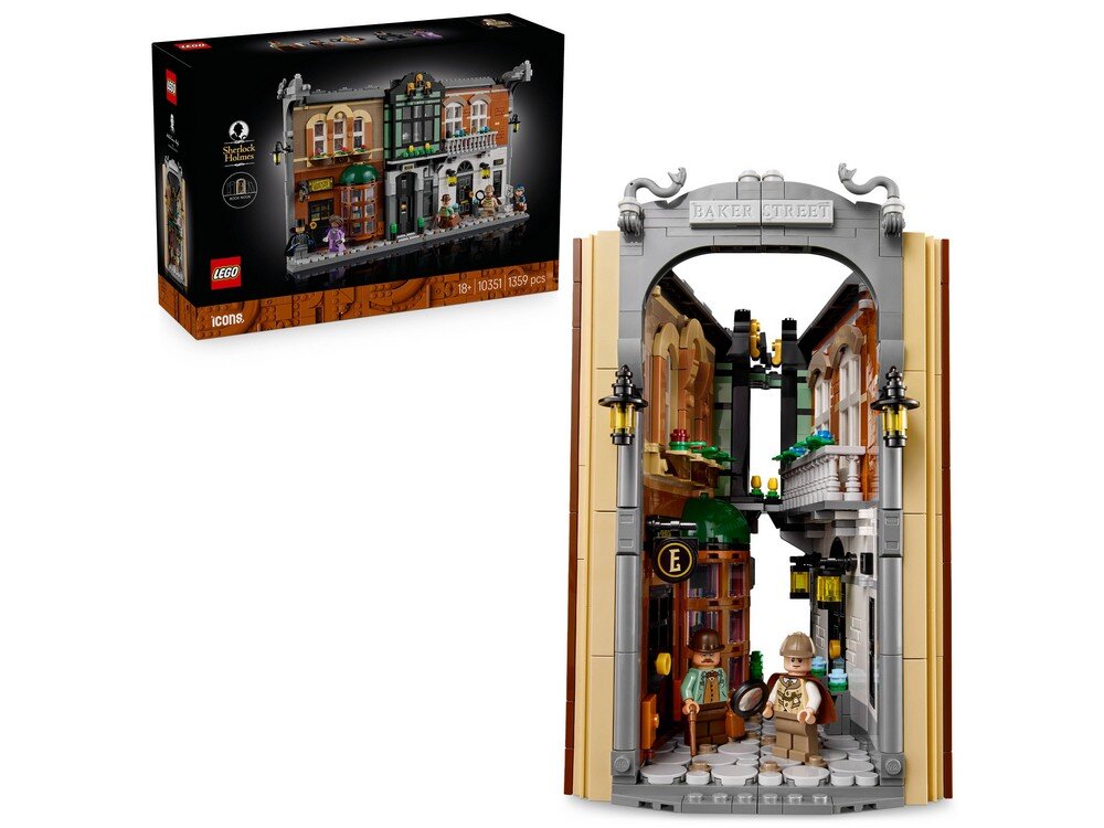 LEGO 10351 ICONS Sherlock Holmes: Book nook Zestaw 