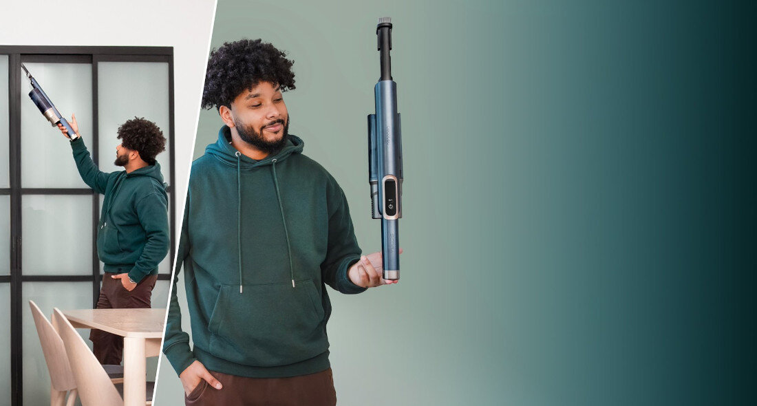 Odkurzacz CECOTEC Scoba 2100 Station Lekkość, którą czuć od razu waga lekki użytkowanie korzystanie wygoda komfort